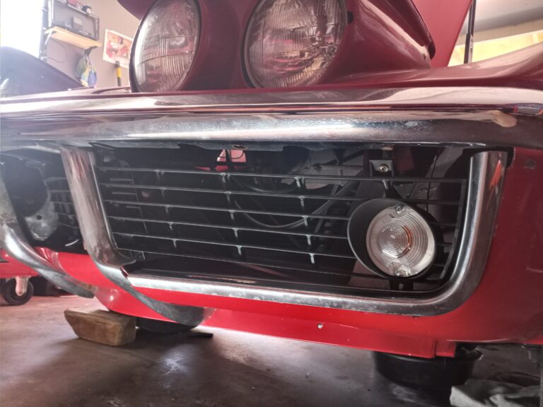 Front wiring harness, fog lights, and vacuum lines